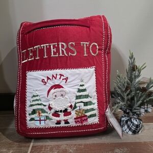 Fun Letters To Santa Pillow-NWT